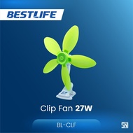 BESTLIFE 27 WATT CLAMP FAN MINI FAN 27watt WALL FAN 5 BLADES