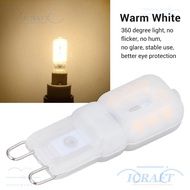 ICRAFT 3Pcs G9 LED Bulb, Energy Saving Dimmable G9 Light Bulb,  Warm White Pendant Light Chandelier 