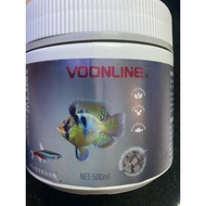 Voonline Tubificidae freeze-dried worms - aquarium fish food (500ml box)