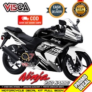 Decal Ninja 250 Karbu Full Body Stiker Ninja 250 Karbu Full Body Striping Ninja 250 Karbu Variasi Li