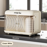 SIV Foldable Plastic Dish Drainer Cabinet Aesthetic Dish Storage Dryer Cabinet With Cover For Plates