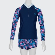 HIGHCLUB ชุดว่ายน้ำกันยูวีผู้หญิง เสื้อแขนยาวกางเกงขาสั้น รุ่น UPF-L06/ UPFL06