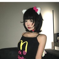 可爱红色kitty猫耳对夹亚文化毛绒发夹女甜美百搭软妹蝴蝶结发饰Cute Red Kitty Cat Ears for Jia Yawens3gfv7cz01my20250805