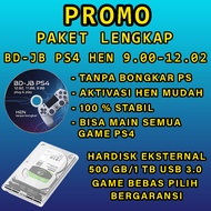 Complete Package BD JB PS4 Hen + External HDD Full Game (PKG) 田 Plug & Play Ready to Play