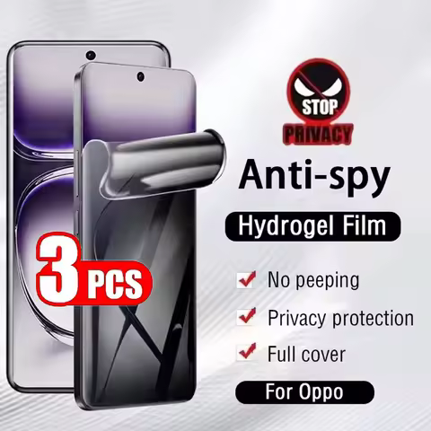 3Pcs Screen Protector For OPPO A3i Plus A5 Pro A5X A5m A5i Pro 5G A6L A6X A6 A6i Privacy Hydrogel Fi