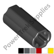 Lego Technic Compatible - Axle Connector 2L Smooth w/ X Hole + Orientation - 6538c 6538 59443