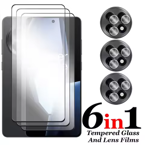 6in1 For OnePlus 13R 5G Glass For OnePlus 13R Tempered Glass 2.5D Full Cover Glue HD Screen Protecto