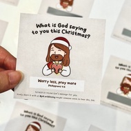 CHRISTMAS SCRATCH CARD Scratch Card/ Greeting Card Christian Greeting Card Jesus/ Bible Verse Christ