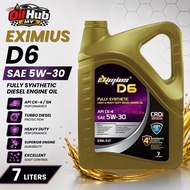 [Quality Product / Ready Stock] Hardex Eximius D6 SAE 5W-30 Diesel Engine Oil 7 Liter