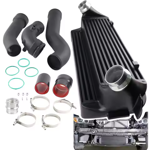 Cooling System Upgrade Intercooler EVO II Replacement Black For BMW 1 2 3 4 Series F20 F22 F32 F34 F