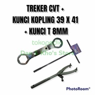 Treker CVT clutch lock 39x41 black T socket wrench 8mm set