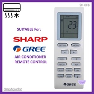 Sharp Gree Fujiaire Electrolux 1HP Air Cond Aircond Air Conditioner Remote Control SH-OFB