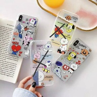 Cute BT21 Tata Shooky RJ Mang Transparent Airbag Soft Case iPhone 6/6+/6s/6s+/7/7+/8/8+/X/Xs/Max/Xr