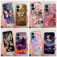 For Motorola Edge 50 Fusion For MotoG96 G 96 5G Luxury Butterfly Flower Soft silicone Phone Case Bac
