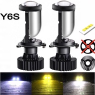 120W Y7S Lamp H4 LED Mini Projector Lens 3000K+4300K+6000K Automobles Bulb 25000LM Triple Colors In 