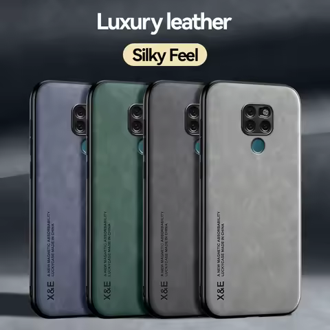 Sheepskin Leather Case For Huawei Mate 20X Mate 20 Pro Magnetic Shockproof Protective Case Phone Cov