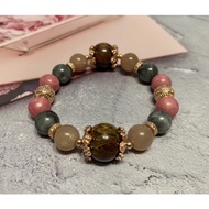 [SG instock] Pietersite, Sunstone, Rhodonite, Jade (Black) Crystal Bracelet