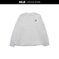 MLB เสื้อสเวตเชิ้ต Unisex Basic Gorpcore รุ่น 3AMTB0541 50GRL สีเทา