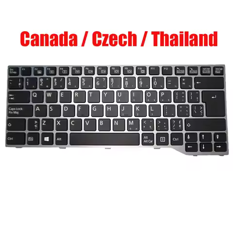 Canada CA / Czech CZ / Thailand TI New Laptop Keyboard For Fujitsu For Stylistic Q775 Q737 Q736 For 
