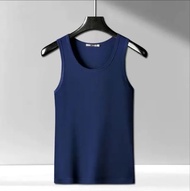Singlet Pria Polos Pakaian Laki Laki Baju Cowok Kaos Lengan Pendek Oblong Distro Tshirt Man Dalaman