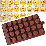 Fashion Cake Baking Mold Silicone Emoji Funny Face DIY Chocolate Sugar Candy Fondant Soap Jelly Moul
