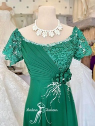 HALF LIZ DESIGN EMPIRE CUT MOTHER DRESS NINANG GOWN PRINCIPAL SPONSOR GOWN