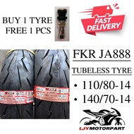 TAYAR TYRE FKR SCOOTER TUBELESS JA888 BUNGA PIRELLI ROSSO SPORT