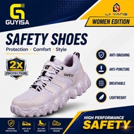 GUYISA Safety Shoes Women Safety Shoes Steel Toe female Fashion Safety Shoes Lady Worker Shoes Steel
