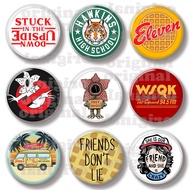 44MM WSQK Upside Down Hawkins Eleven Waffle Pin Soft Button Pin Jewelry Creative Badge Cartoon Brooc