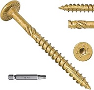 2-7/8 Inch Heavy-Duty Outdoor Wood Screws Assortment Fastener Kit, 150Pcs Star Drive Deck Screws, Ru