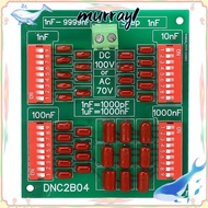 MURRAY Programmable Capacitor Board, 4 Digit Decade DNC2B04 Decade Capacitor Box, Easy Installation 
