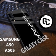 Case SAMSUNG A50 A50S/GC27/motif calligraphy image/softcase samsung A50 A50S/glitter/glossy/casing