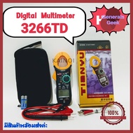 มิเตอร์วัดไฟ 3266TD Digital Clamp Meter มัลติมิเตอร์ วัดอุณหภูมิ วัดเฮิร์ท คลิปแอมป์ เเคล้มมิเตอร์ ล