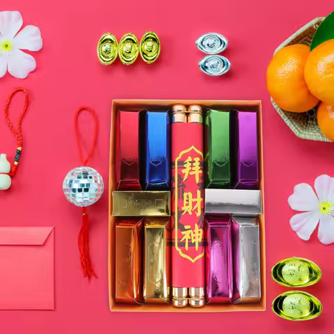 1Set Chinese Ancestor Money Bar Sacrificial Offerings Traditional Chinese Festival Paper Gold Bars R