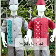 Baju Setelan Anak Laki Laki STELAN KOKO ANAK AQMAR SERIES 2 10th motif lucu Q1W4 multifungsi High Qu