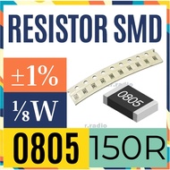 10 pcs R Resistor 150R ohm smd 0805 150 R 150 Ohm 1%
