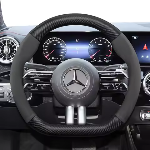Suede Carbon Wheel Cover MB E S C A GLC SUV EQC GLE GLA EQE AMG EQ C63 E63 Maybach S600 Phantom GLS6