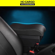 HC CARGO USB LED Indicator Double Layer Comfort Adjustable ArmRest - Aruz / Avanza / Exora