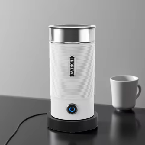HiBREW Milk Frother Frothing Foamer Chocolate Mixer Cold/Hot Latte Cappuccino fully automatic Milk W