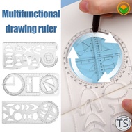 TS Rotating Quick Drawing Architectural Drawing Measuring Ruler/ Parabolic Geometry Ellipse Drawing 