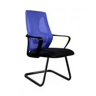 [Freeship] Ghế phòng họp lưng trung IBIE ID8336 chân quỳ sắt sơn tĩnh điện lưới kép