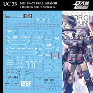 [DALIN] UC33  MG 1/100  FA-78 FULL ARMOR THUDERBOLT VER.KA WATWR DECAL