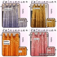 1pc dhalia satin ring curtain 5ft,6ft, standard,7ft,8ft