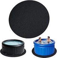 Round Hot Tub Mat Washable Above Ground Protector Pad Spa Pool Ground Base Flooring Protector Mat fo