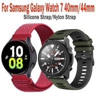 Nylon Loop Strap for Samsung Galaxy Watch 7 40/44mm WatchBand for Galaxy Watch FE Silicone Bracelet 