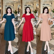WOMEN'S SLEEVED DRESS WITH CHIFFER LAYER WITH EXTREMELY FLOORABLE WAIST FORM WITH 7 JEWELS (NEW)