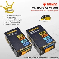 Tarmoc TMC-1SC1G-V1-OUT | Media Converter 1FO 1LAN / 1 FO 1 LAN Gigabit POE OUT 9-57 VOLT | HTB GS03
