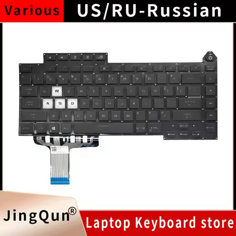 New US Russian Spanish For Asus ROG Strix G15 G513 G513Q G513QM G513QY G533 Keyboard US Backlit 2021