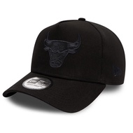 NEW ERA 9FORTY CHICAGO BULLS BLACK A FRAME SNAPBACK CAP
