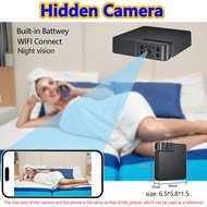 FOGOMOVE-MALL Built-in Battery mini cctv camera for house wifi connect phone with night vision hidde